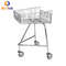 Small Grocery Shopping Trolley Carts Custom Logo Printing With 3 Wheels