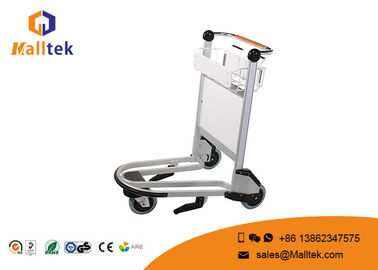 Foldable Portable Airport Baggage Cart Chrome Plated 3 Wheels Storage Usgae