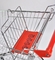 PE Plastic Baby Seat For Shopping Trolley Cart Accessories