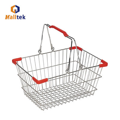 Rectangle Metal Wire Mesh Shopping Basket For Customized Retail And Supermarket Needs