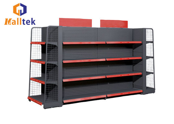 Customized Supermarket Gondola Shelving System Gondola Stand Shelf 5 Layers