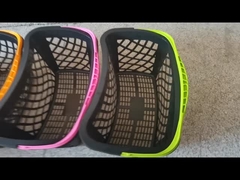 Cesto di plastica per supermercati con manico singolo